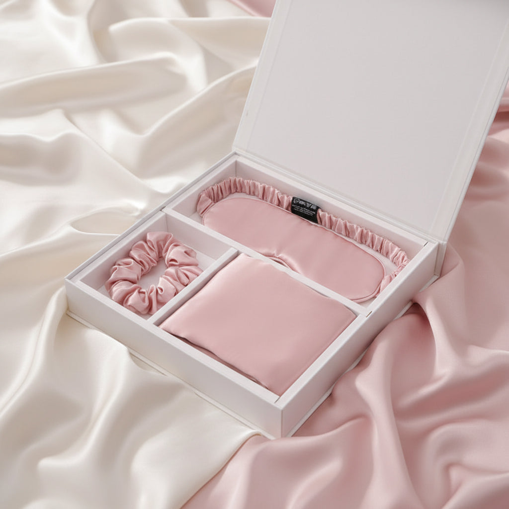 Coffret Sommeil en Soie de Mûrier Pure - Maison Elena