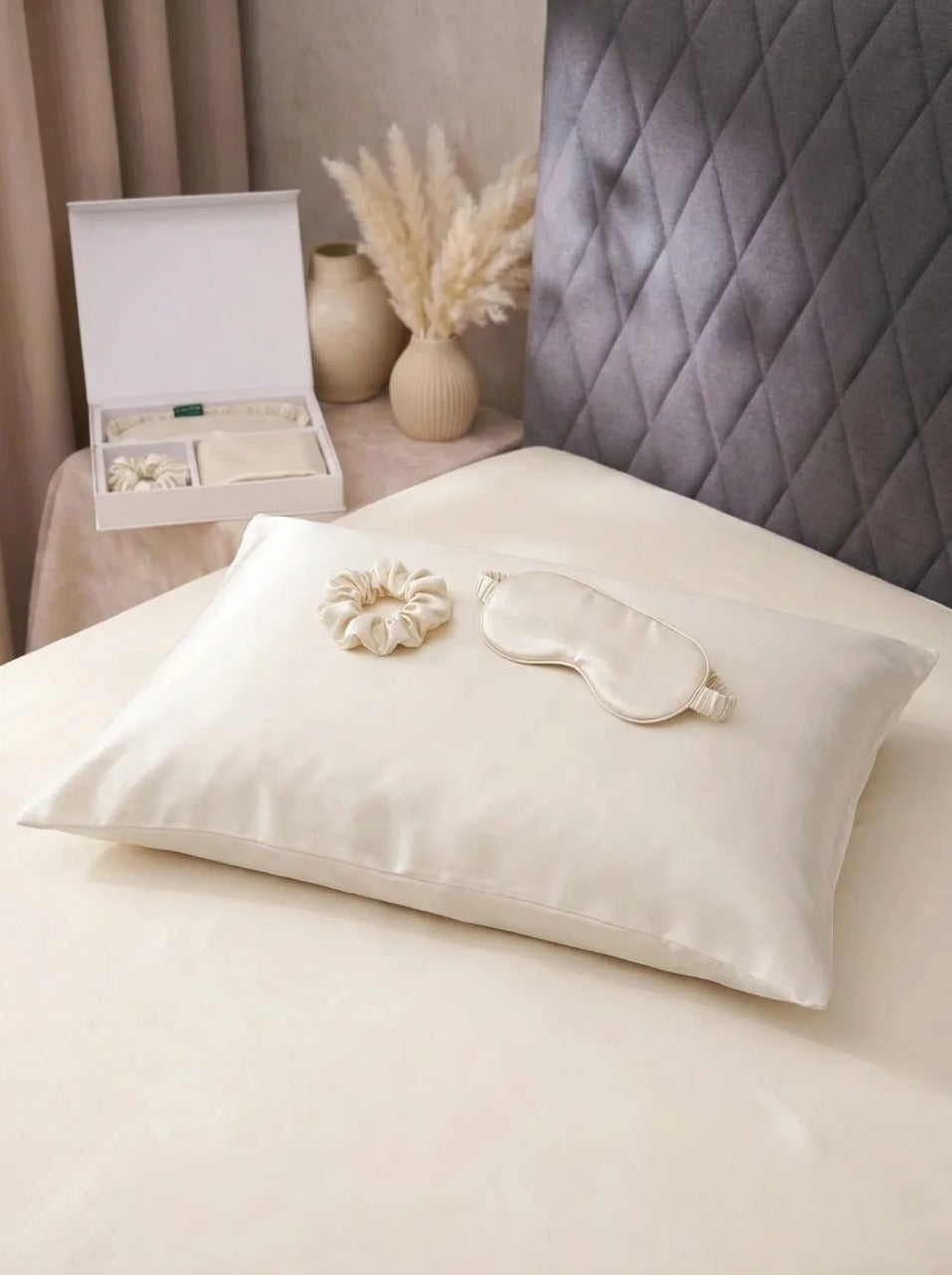 Coffret Sommeil en Soie de Mûrier Pure - Maison Elena