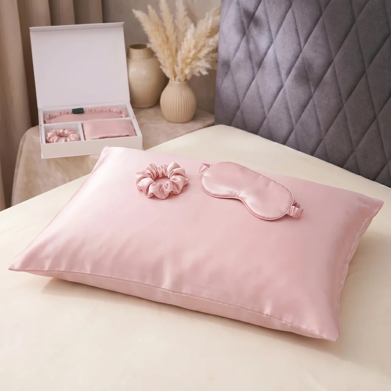 Coffret Sommeil en Soie de Mûrier Pure - Maison Elena
