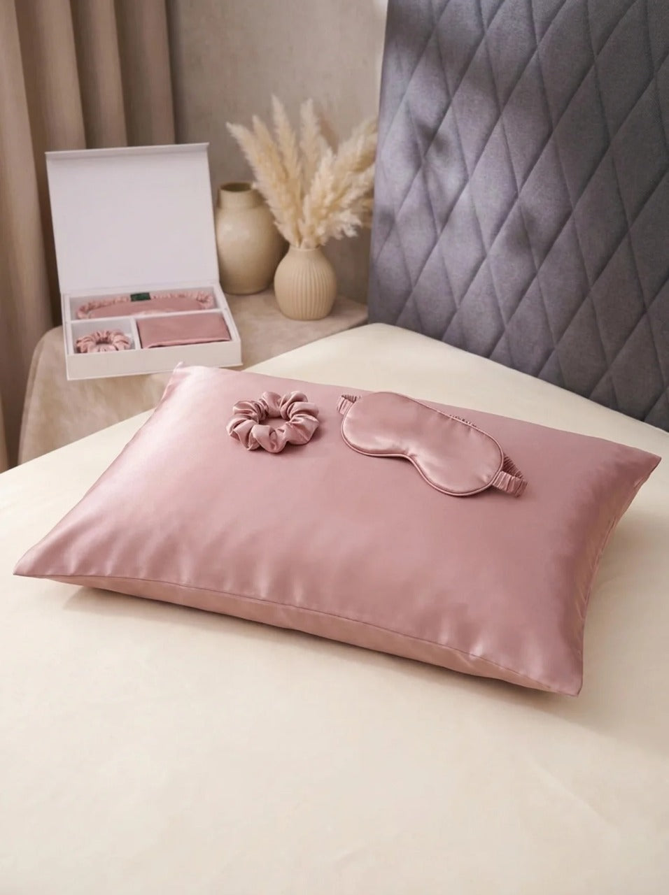 Coffret Sommeil en Soie de Mûrier Pure - Maison Elena